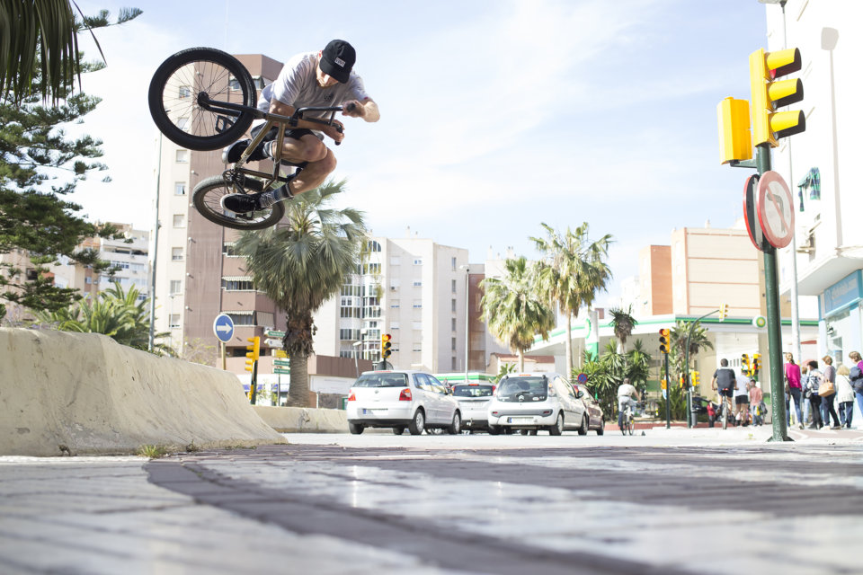 On the way to Ruben's park in Malaga, Dan came across this spot and ripped a perfect table off it. Unreal.   Photo: Colin Mackay</span>